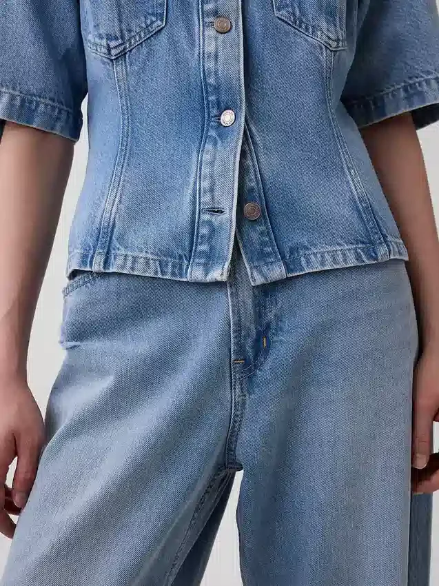 Ultramyk denimskjorte med lommer