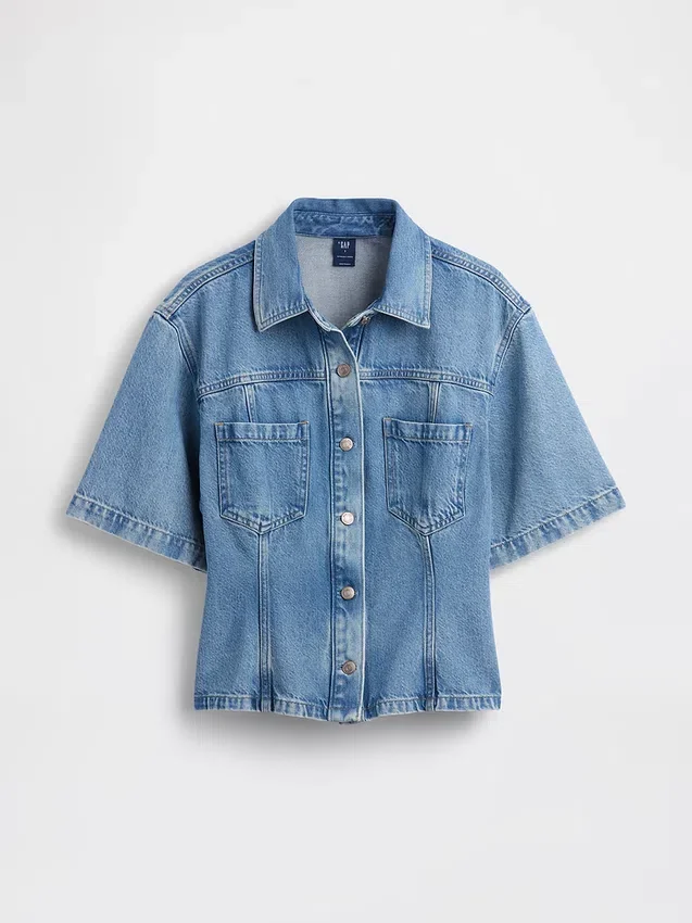 Ultramyk denimskjorte med lommer