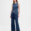 Ultramyk lang vest i denim