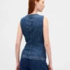 Ultramyk lang vest i denim