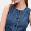 Ultramyk lang vest i denim