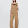 Ultramyke denim-overalls i hestesko-modell