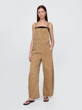 Ultramyke denim-overalls i hestesko-modell