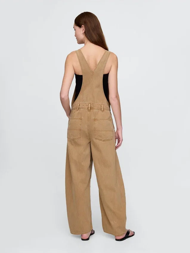 Ultramyke denim-overalls i hestesko-modell