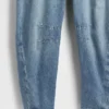Ultramyke denim-overalls i hestesko-modell