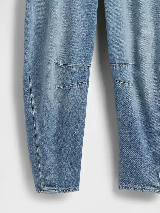 Ultramyke denim-overalls i hestesko-modell