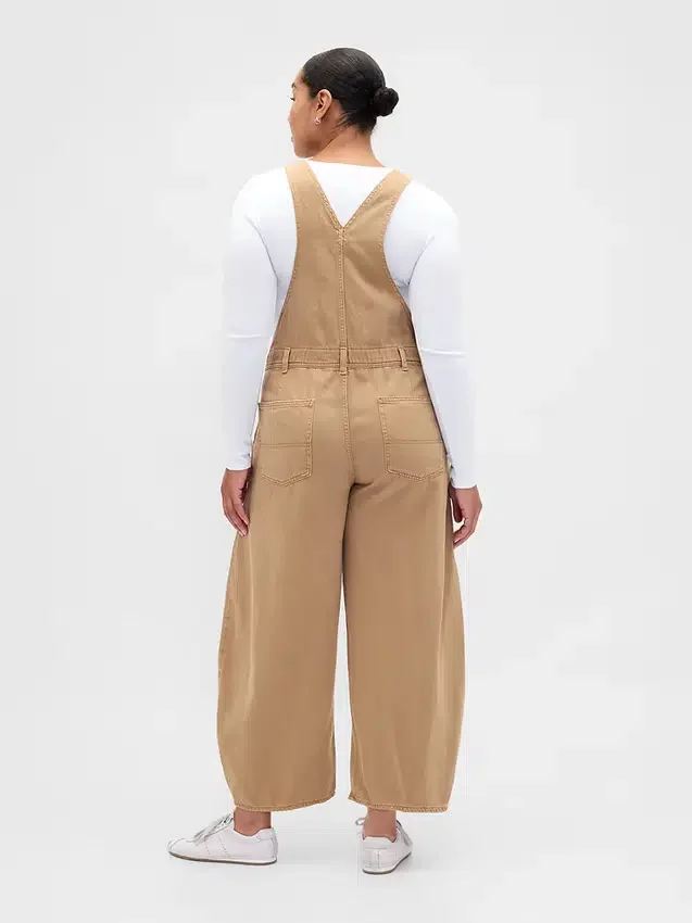 Ultramyke denim-overalls i hestesko-modell