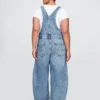 Ultramyke denim-overalls i hestesko-modell