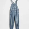 Ultramyke denim-overalls i hestesko-modell