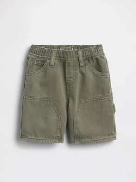 Ultramyke denim-shorts med elastisk linning for Baby og Småbarn