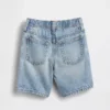 Ultramyke denim-shorts med elastisk linning for Baby og Småbarn
