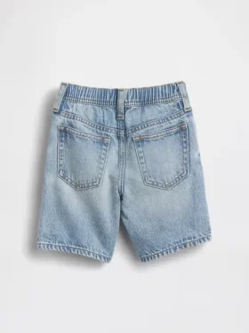 Ultramyke denim-shorts med elastisk linning for Baby og Småbarn