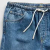 Ultramyke, lange denimshorts med lav midje for barn