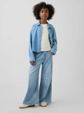 Ultramyke, lavt sittende baggy-Jeans for barn