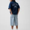 Ultramyke, løse denimshorts for barn