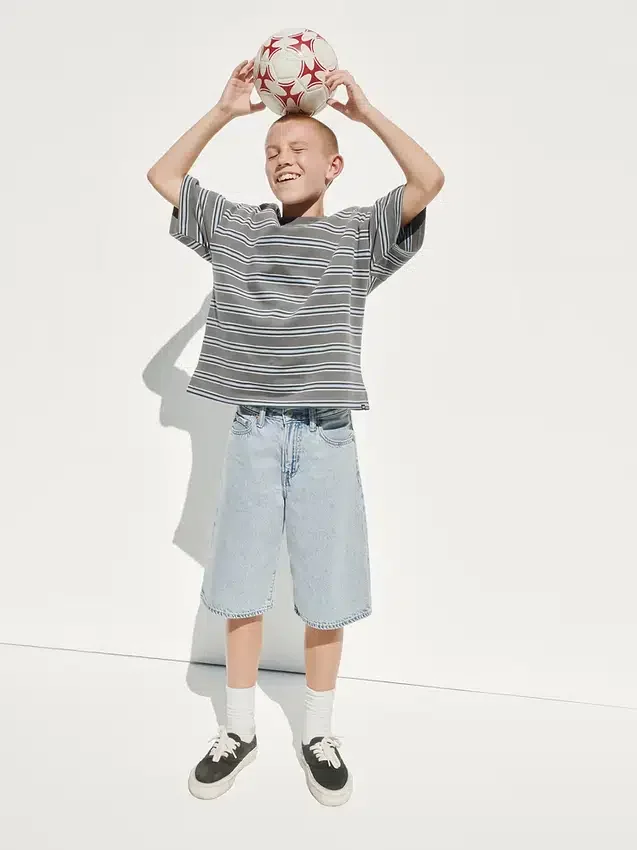 Ultramyke, løse denimshorts for barn