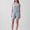 Ultramyke, løse kortslåtte overalls i denim