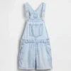 Ultramyke, løse kortslåtte overalls i denim