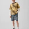 Ultramyke, løstsittende «90-talls»-jeansshorts for barn
