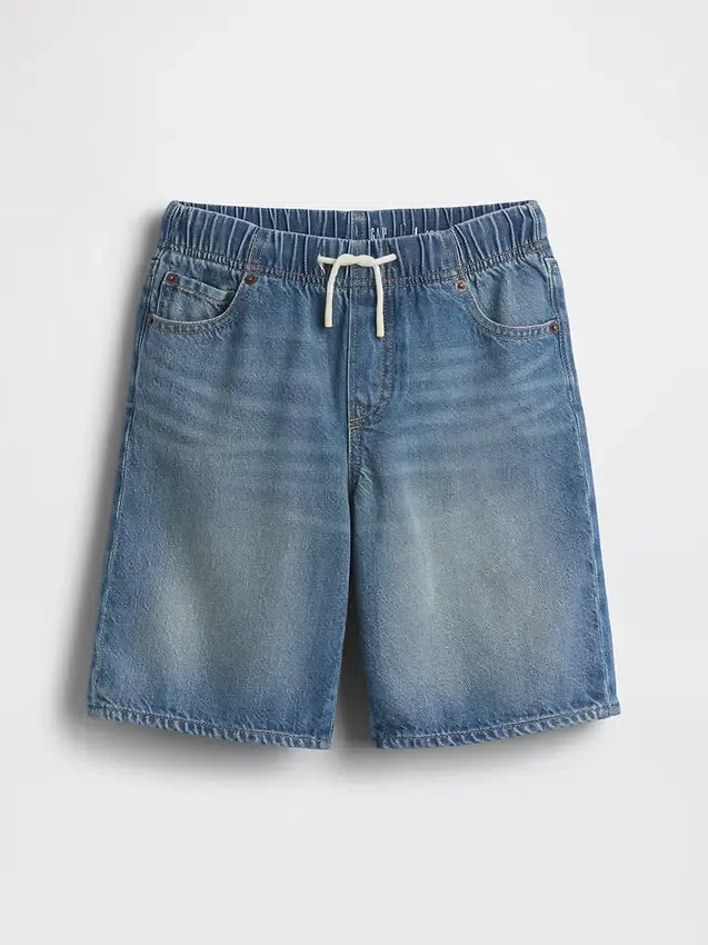 Ultramyke, løstsittende «90-talls»-jeansshorts for barn