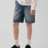 Ultramyke, løstsittende «90-talls»-jeansshorts for barn