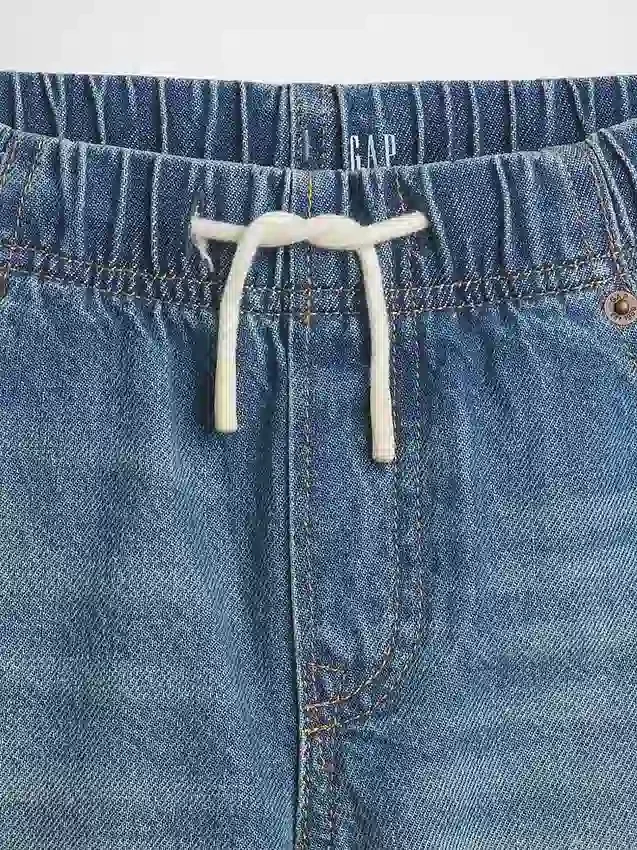 Ultramyke, løstsittende «90-talls»-jeansshorts for barn
