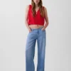 Ultramyke, løstsittende Jeans med lav midje i 90-tallsstil