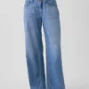 Ultramyke, løstsittende Jeans med lav midje i 90-tallsstil