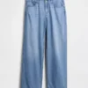 Ultramyke, løstsittende Jeans med lav midje i 90-tallsstil