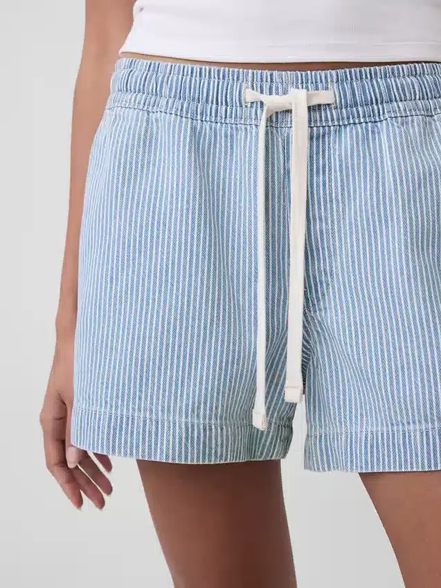 Ultramyke, stripete Easy-Shorts i denim