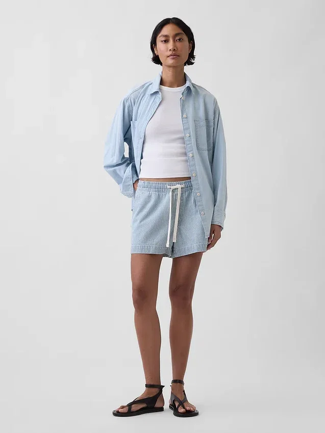Ultramyke, stripete Easy-Shorts i denim