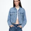 Ultramykt, kort ikonisk denimjakke