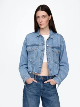 Ultramykt, kort ikonisk denimjakke