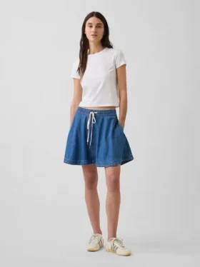 Ultramykt mini-skjørt i denim
