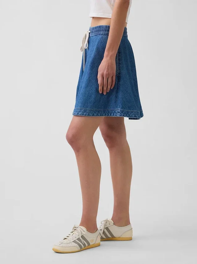 Ultramykt mini-skjørt i denim