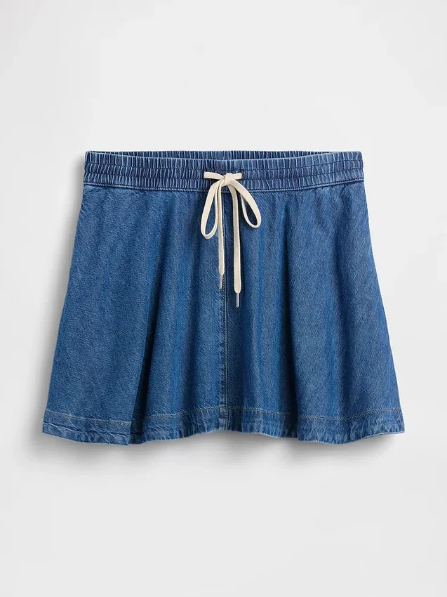 Ultramykt mini-skjørt i denim