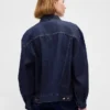 Ultramykt, oversized ikonisk denimjakke med ballongermmer