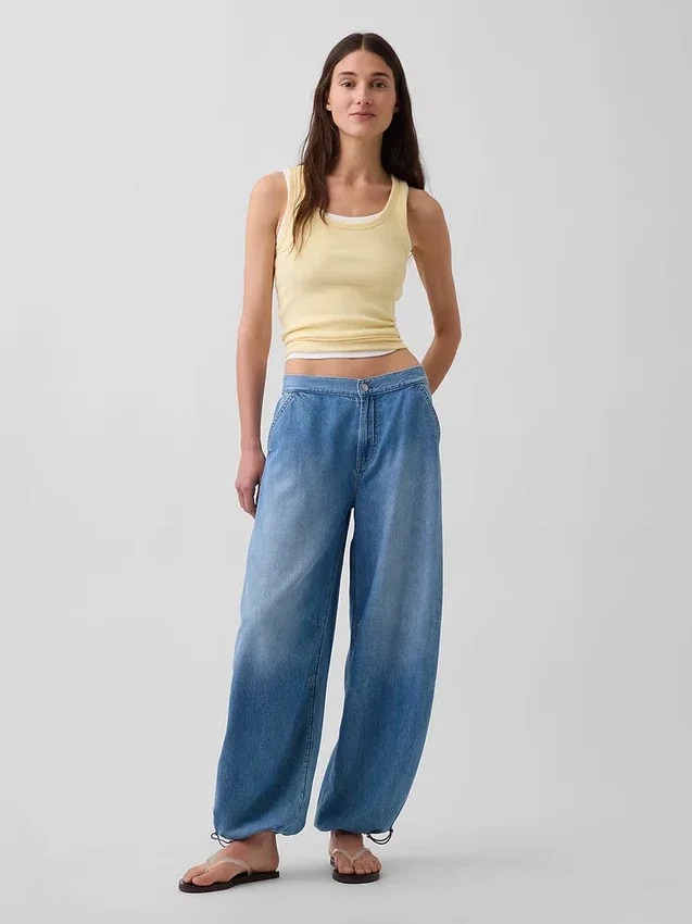 Ultrasofte Horseshoe-Jeans med middels høy midje