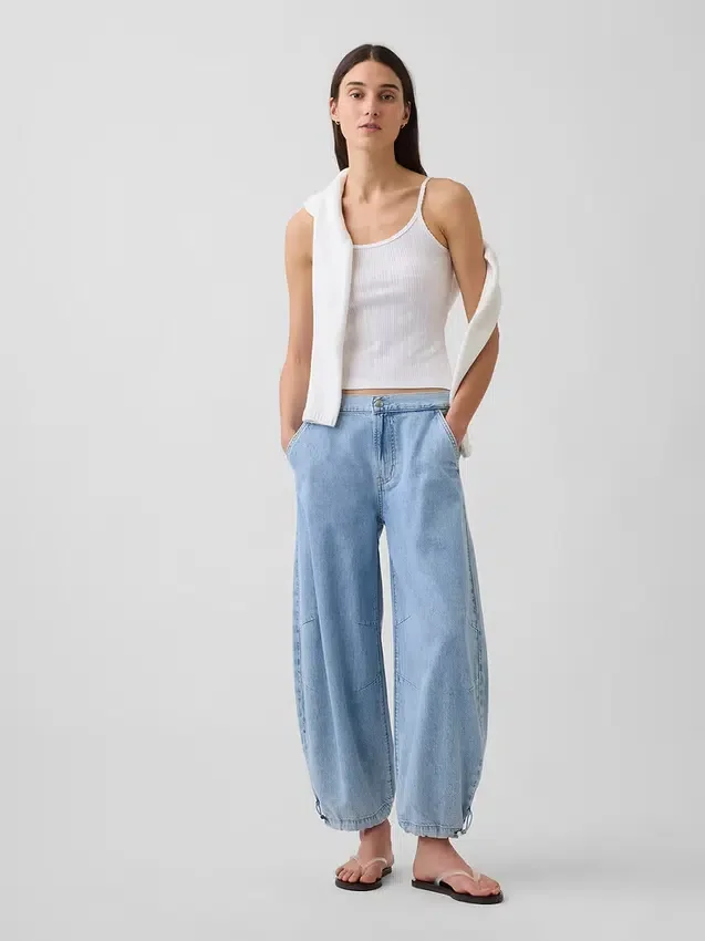 Ultrasofte Horseshoe-Jeans med middels høy midje