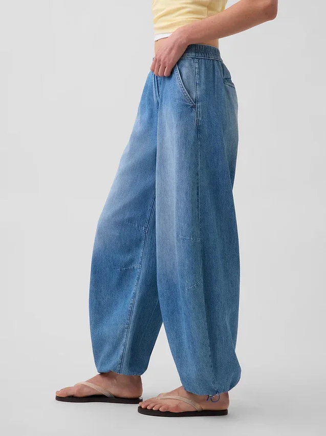 Ultrasofte Horseshoe-Jeans med middels høy midje