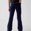 Uniformsbukser med vid ben i ponte-strikk for barn