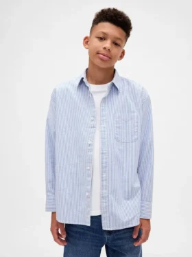 Uniformsskjorte i avslappet Oxford-stil for barn