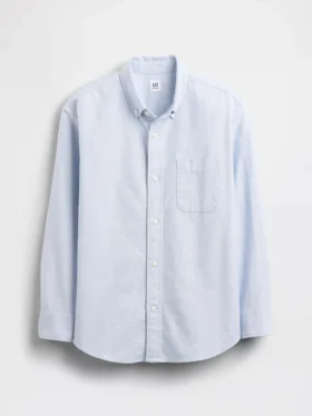 Uniformsskjorte i avslappet Oxford-stil for barn