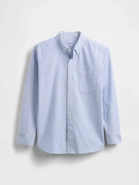 Uniformsskjorte i avslappet Oxford-stil for barn