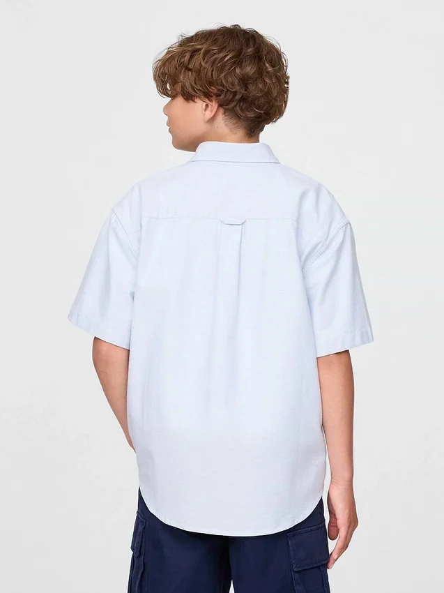 Uniformsskjorte i avslappet Oxford-stil for barn