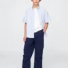 Uniformsskjorte i avslappet Oxford-stil for barn