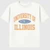 University of Illinois Vintage Fighting Illini-grafisk T-skjorte