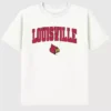 University of Louisville Arch Logo, mørk grafisk T-skjorte