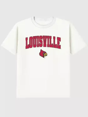 University of Louisville Arch Logo, mørk grafisk T-skjorte