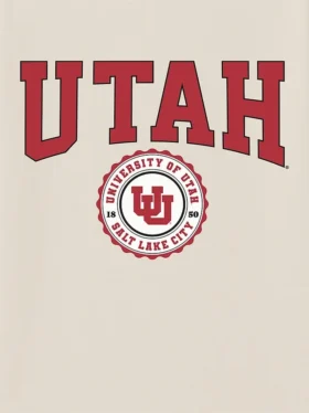 University of Utah Collegiate Seal mørk grafisk T-skjorte